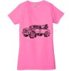 Ladies' Jersey Short-Sleeve Deep V-Neck T-Shirt Thumbnail