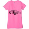 Ladies' Jersey Short-Sleeve Deep V-Neck T-Shirt Thumbnail