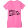 Ladies' Jersey Short-Sleeve Deep V-Neck T-Shirt Thumbnail