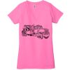 Ladies' Jersey Short-Sleeve Deep V-Neck T-Shirt Thumbnail