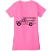 Ladies' Jersey Short-Sleeve Deep V-Neck T-Shirt Thumbnail