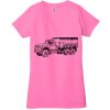 Ladies' Jersey Short-Sleeve Deep V-Neck T-Shirt Thumbnail