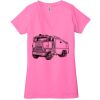 Ladies' Jersey Short-Sleeve Deep V-Neck T-Shirt Thumbnail