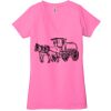 Ladies' Jersey Short-Sleeve Deep V-Neck T-Shirt Thumbnail