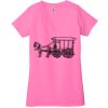 Ladies' Jersey Short-Sleeve Deep V-Neck T-Shirt Thumbnail