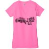 Ladies' Jersey Short-Sleeve Deep V-Neck T-Shirt Thumbnail