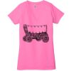 Ladies' Jersey Short-Sleeve Deep V-Neck T-Shirt Thumbnail
