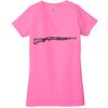 Ladies' Jersey Short-Sleeve Deep V-Neck T-Shirt Thumbnail