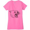 Ladies' Jersey Short-Sleeve Deep V-Neck T-Shirt Thumbnail