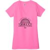 Ladies' Jersey Short-Sleeve Deep V-Neck T-Shirt Thumbnail