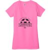 Ladies' Jersey Short-Sleeve Deep V-Neck T-Shirt Thumbnail