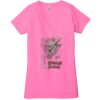 Ladies' Jersey Short-Sleeve Deep V-Neck T-Shirt Thumbnail