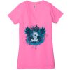 Ladies' Jersey Short-Sleeve Deep V-Neck T-Shirt Thumbnail
