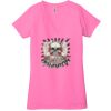 Ladies' Jersey Short-Sleeve Deep V-Neck T-Shirt Thumbnail