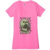 Ladies' Jersey Short-Sleeve Deep V-Neck T-Shirt Thumbnail