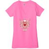 Ladies' Jersey Short-Sleeve Deep V-Neck T-Shirt Thumbnail