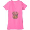 Ladies' Jersey Short-Sleeve Deep V-Neck T-Shirt Thumbnail