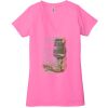 Ladies' Jersey Short-Sleeve Deep V-Neck T-Shirt Thumbnail