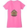 Ladies' Jersey Short-Sleeve Deep V-Neck T-Shirt Thumbnail