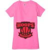 Ladies' Jersey Short-Sleeve Deep V-Neck T-Shirt Thumbnail