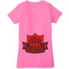Ladies' Jersey Short-Sleeve Deep V-Neck T-Shirt Thumbnail