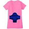 Ladies' Jersey Short-Sleeve Deep V-Neck T-Shirt Thumbnail