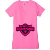 Ladies' Jersey Short-Sleeve Deep V-Neck T-Shirt Thumbnail