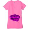 Ladies' Jersey Short-Sleeve Deep V-Neck T-Shirt Thumbnail