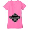 Ladies' Jersey Short-Sleeve Deep V-Neck T-Shirt Thumbnail