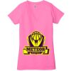 Ladies' Jersey Short-Sleeve Deep V-Neck T-Shirt Thumbnail