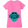 Ladies' Jersey Short-Sleeve Deep V-Neck T-Shirt Thumbnail