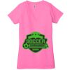Ladies' Jersey Short-Sleeve Deep V-Neck T-Shirt Thumbnail