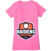 Ladies' Jersey Short-Sleeve Deep V-Neck T-Shirt Thumbnail