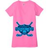 Ladies' Jersey Short-Sleeve Deep V-Neck T-Shirt Thumbnail