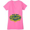 Ladies' Jersey Short-Sleeve Deep V-Neck T-Shirt Thumbnail
