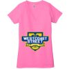 Ladies' Jersey Short-Sleeve Deep V-Neck T-Shirt Thumbnail