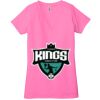 Ladies' Jersey Short-Sleeve Deep V-Neck T-Shirt Thumbnail