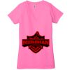 Ladies' Jersey Short-Sleeve Deep V-Neck T-Shirt Thumbnail
