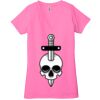 Ladies' Jersey Short-Sleeve Deep V-Neck T-Shirt Thumbnail