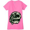 Ladies' Jersey Short-Sleeve Deep V-Neck T-Shirt Thumbnail