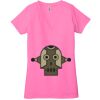 Ladies' Jersey Short-Sleeve Deep V-Neck T-Shirt Thumbnail