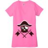 Ladies' Jersey Short-Sleeve Deep V-Neck T-Shirt Thumbnail