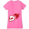 Ladies' Jersey Short-Sleeve Deep V-Neck T-Shirt Thumbnail