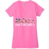 Ladies' Jersey Short-Sleeve Deep V-Neck T-Shirt Thumbnail