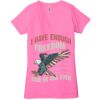 Ladies' Jersey Short-Sleeve Deep V-Neck T-Shirt Thumbnail