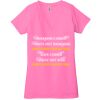 Ladies' Jersey Short-Sleeve Deep V-Neck T-Shirt Thumbnail