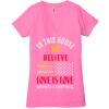 Ladies' Jersey Short-Sleeve Deep V-Neck T-Shirt Thumbnail