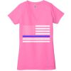 Ladies' Jersey Short-Sleeve Deep V-Neck T-Shirt Thumbnail