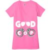 Ladies' Jersey Short-Sleeve Deep V-Neck T-Shirt Thumbnail