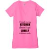 Ladies' Jersey Short-Sleeve Deep V-Neck T-Shirt Thumbnail